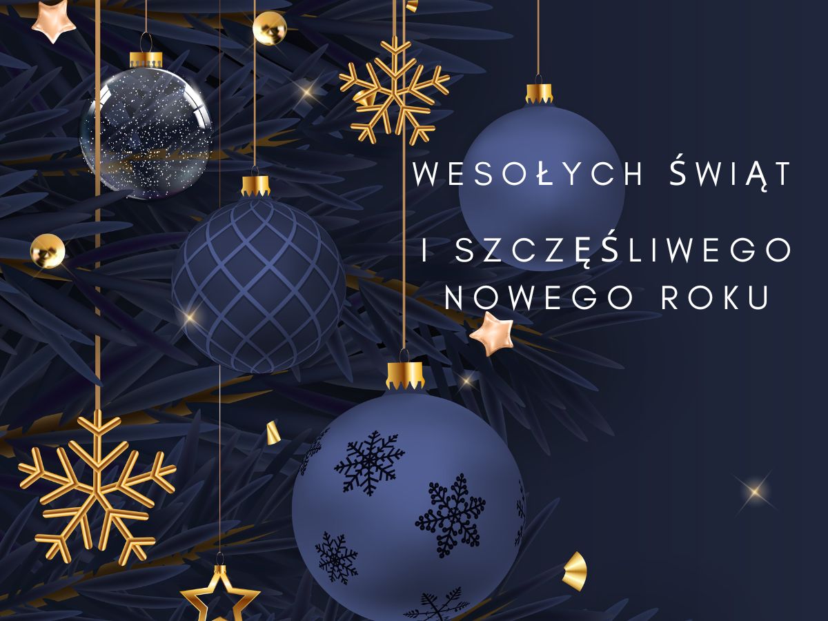 treść grafiku: szczęśliwego nowego roku i wesołych świat